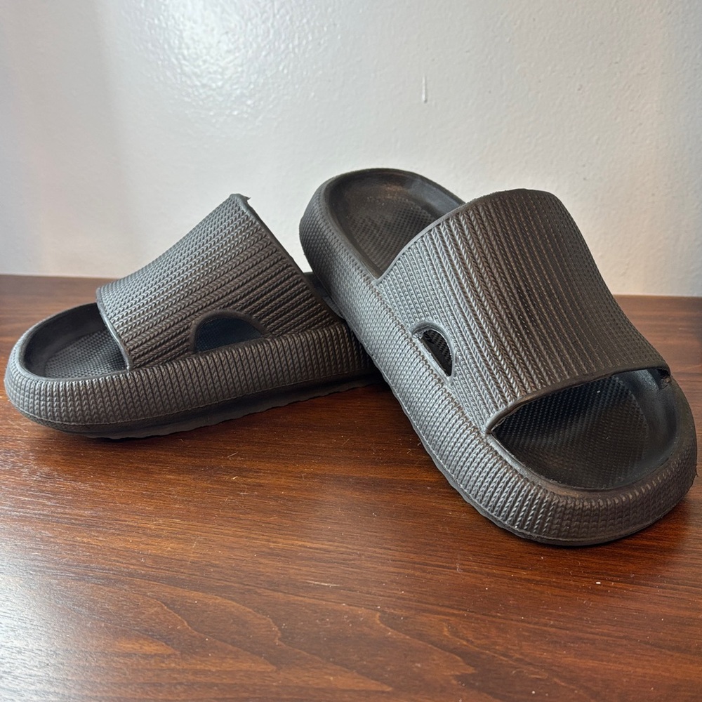 Black Slide Sandals